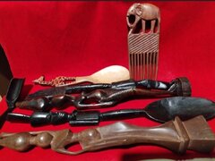 Arta africana in lemn de abanos